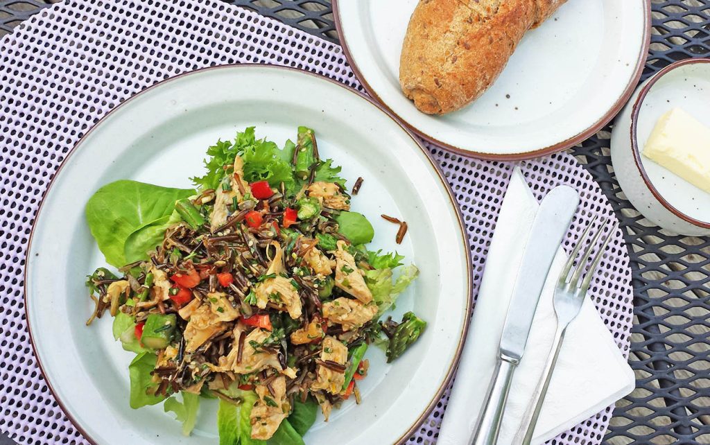 Asparagus Wild Rice Chicken Salad Oryana Community Coop