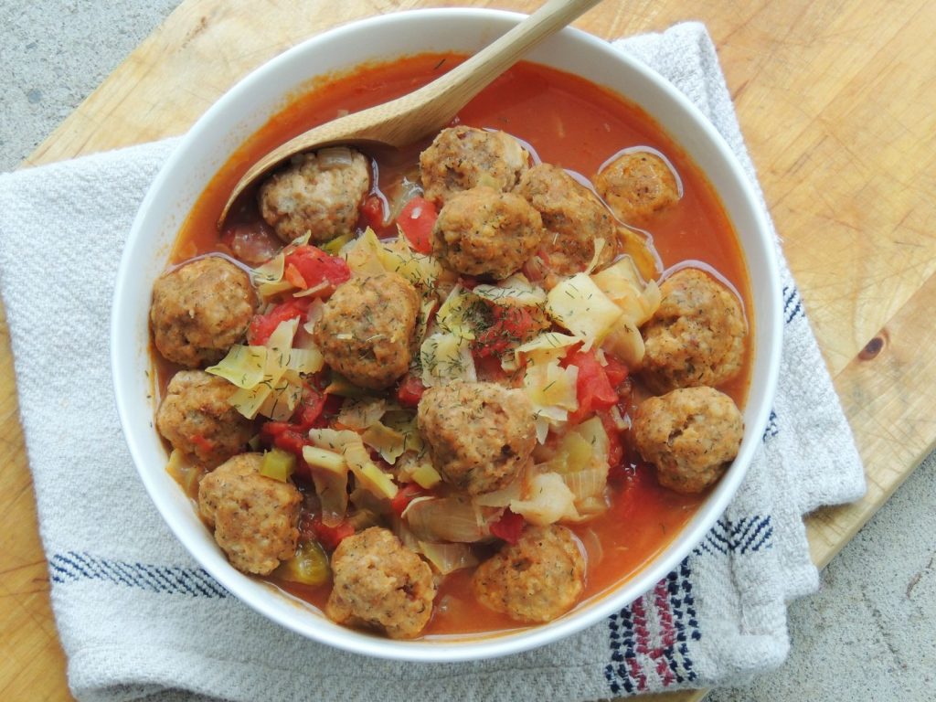 Cabbage Dill Soup with Chicken Meatballs Oryana Community Coop