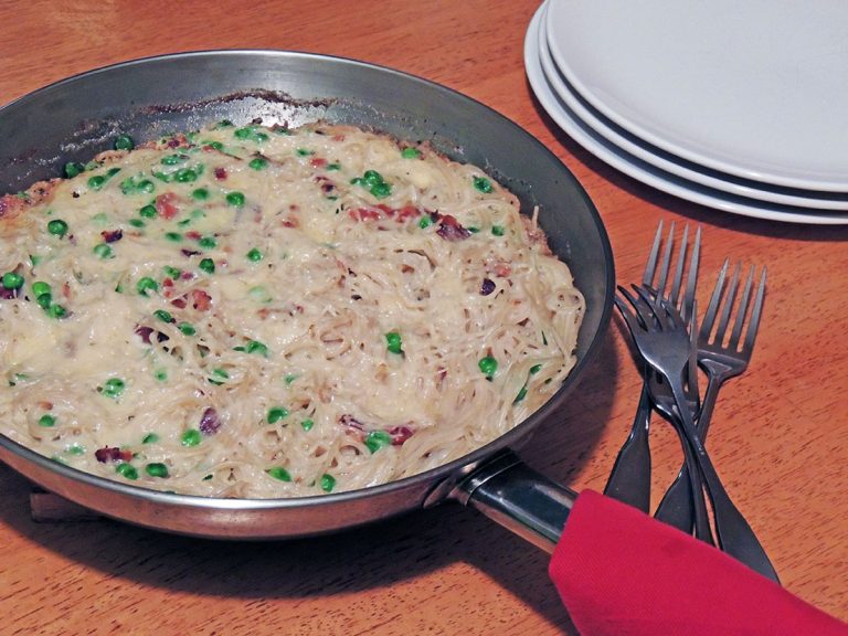 Pasta Carbonara Frittata Oryana Community Coop