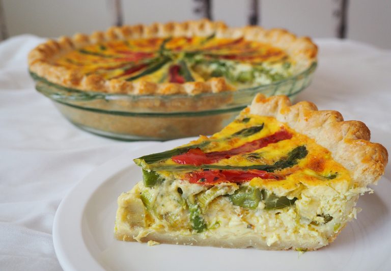 Asparagus Red Pepper Quiche Oryana Community Coop